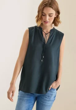 Armellose Bluse Mit Ruschen