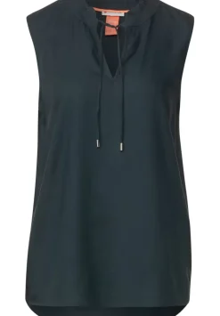 Armellose Bluse Mit Ruschen