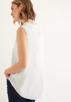 Armellose Bluse Mit Ruschen