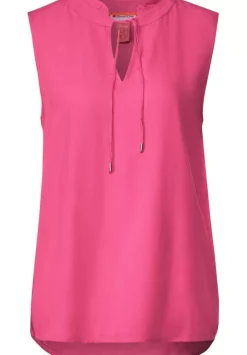 Armellose Bluse Mit Ruschen