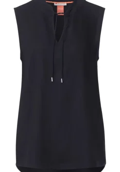 Armellose Bluse Mit Ruschen
