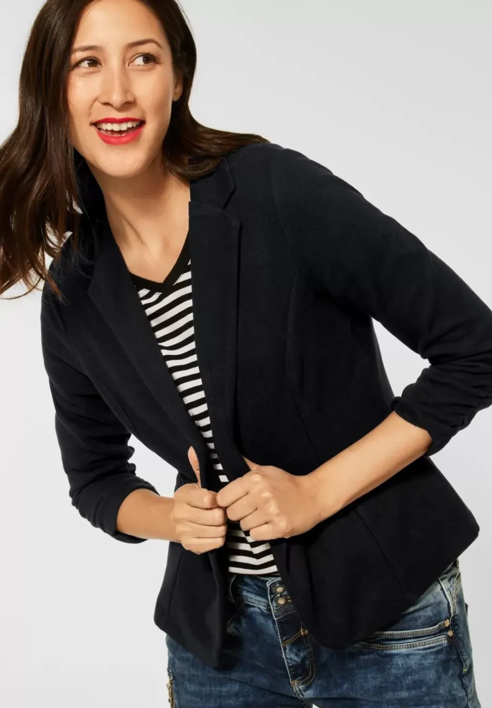 Basic Blazer In Unifarbe