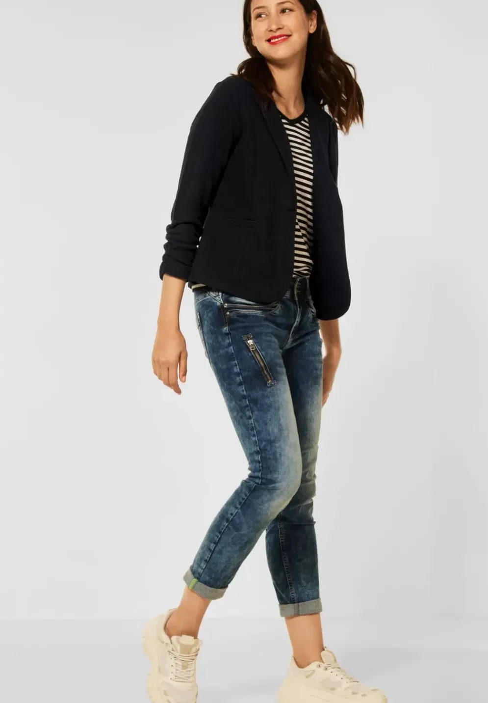 Basic Blazer In Unifarbe