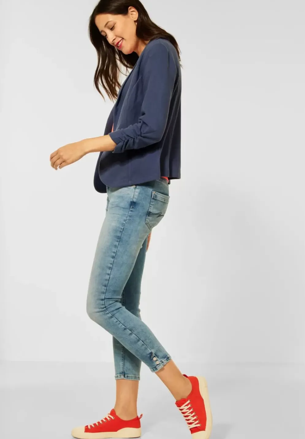 Basic Blazer In Unifarbe