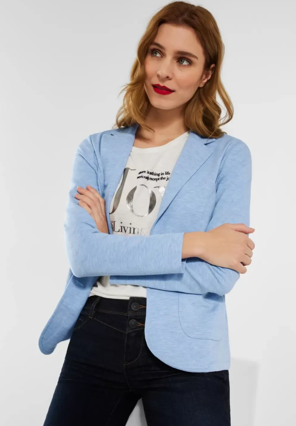 Basic Blazer In Unifarbe