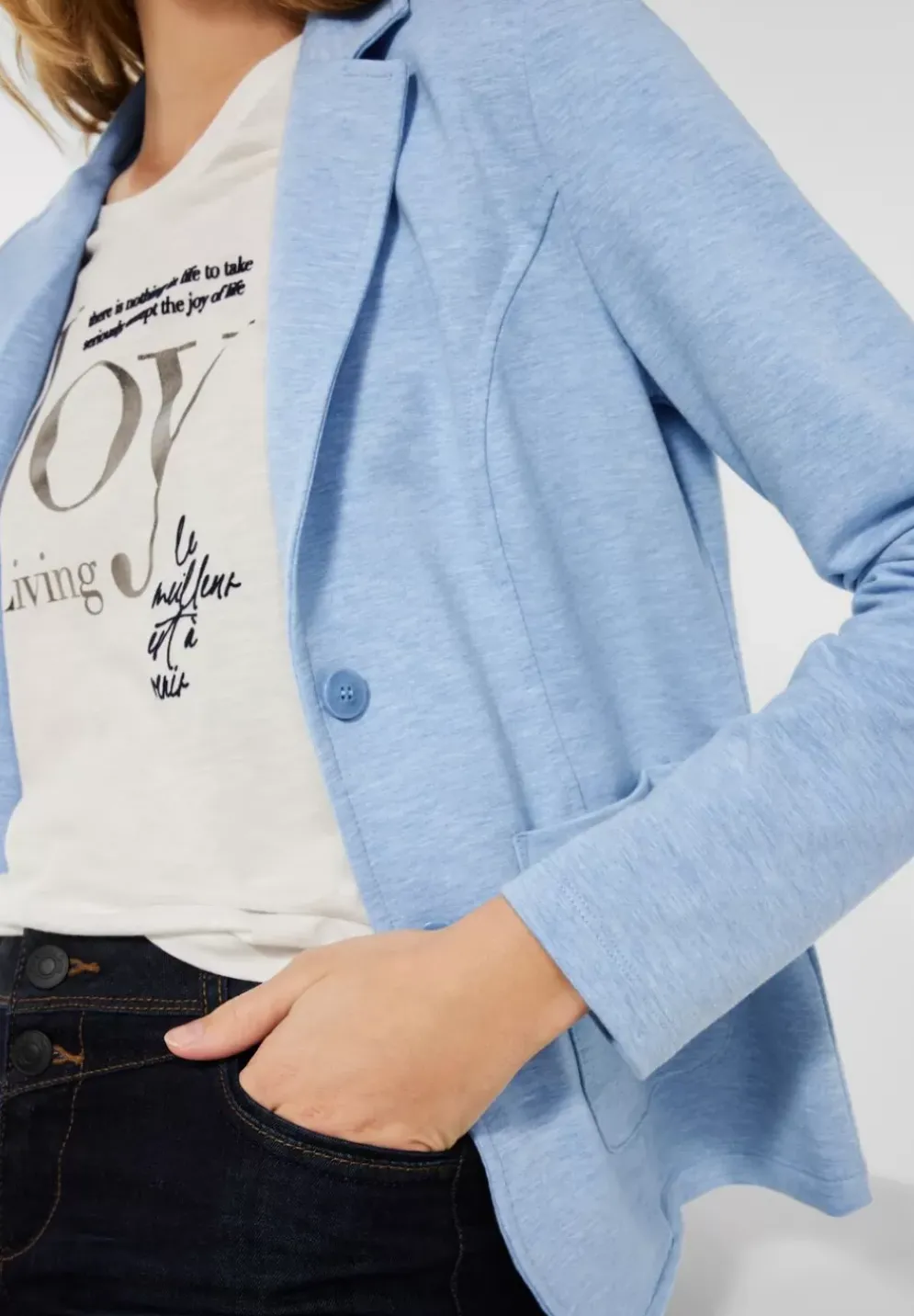 Basic Blazer In Unifarbe
