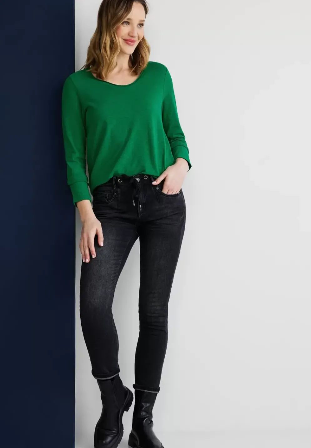Basic Langarmshirt