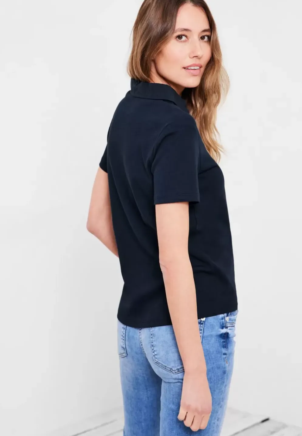 Basic Poloshirt In Unifarbe