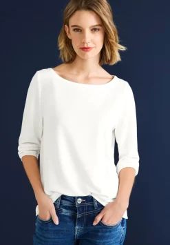 Basic Shirt Mit 3/4 Armel
