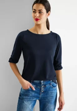 Basic Shirt Mit 3/4 Armel