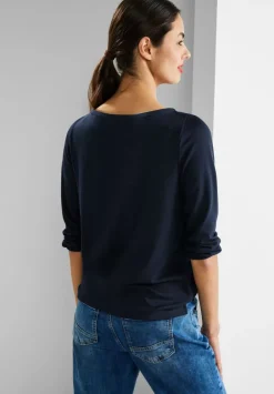 Basic Shirt Mit 3/4 Armel