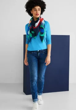 Basic Shirt Mit 3/4 Armel