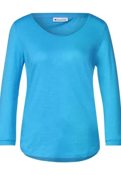 Basic Shirt Mit 3/4 Armel