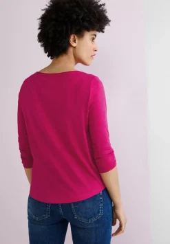 Basic Shirt Mit 3/4 Armel