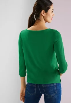Basic Shirt Mit 3/4 Armel