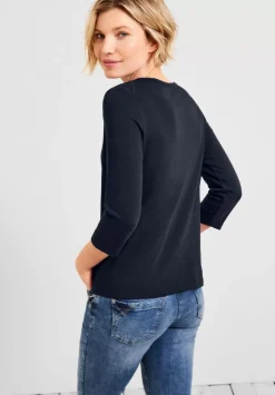 Basic Shirt Mit 3/4-Armeln