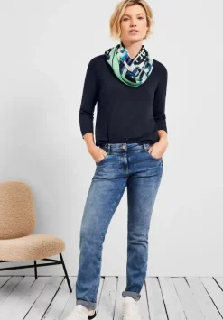Basic Shirt Mit 3/4-Armeln