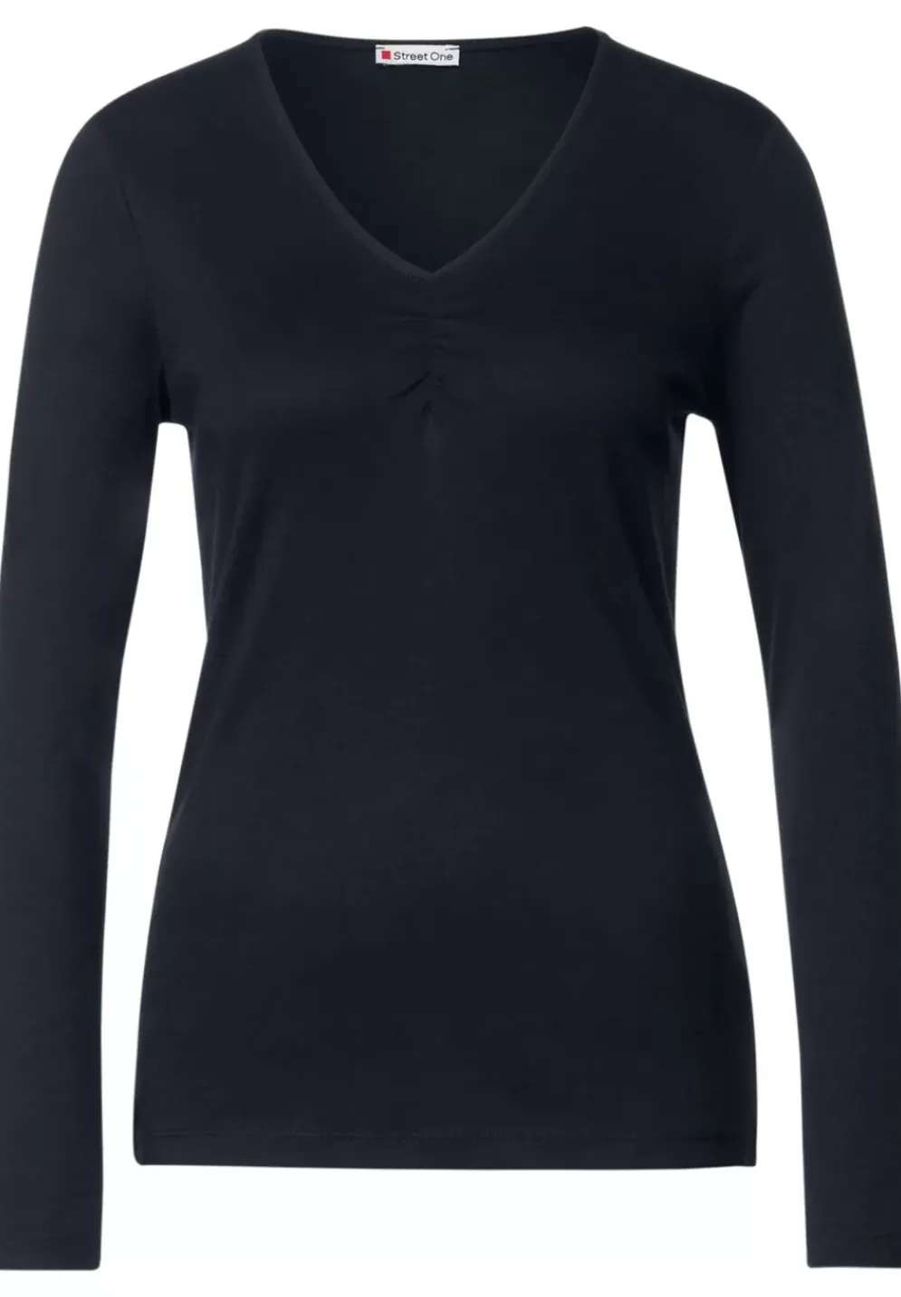 Basic Shirt Mit Raffungen