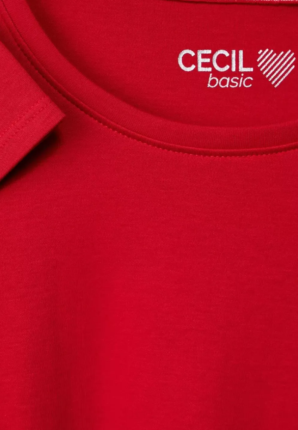 Basic Shirt Mit Rundhals