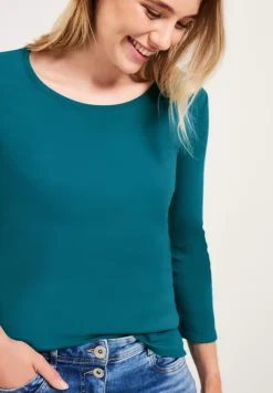 Basic Shirt Mit Rundhals