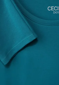 Basic Shirt Mit Rundhals