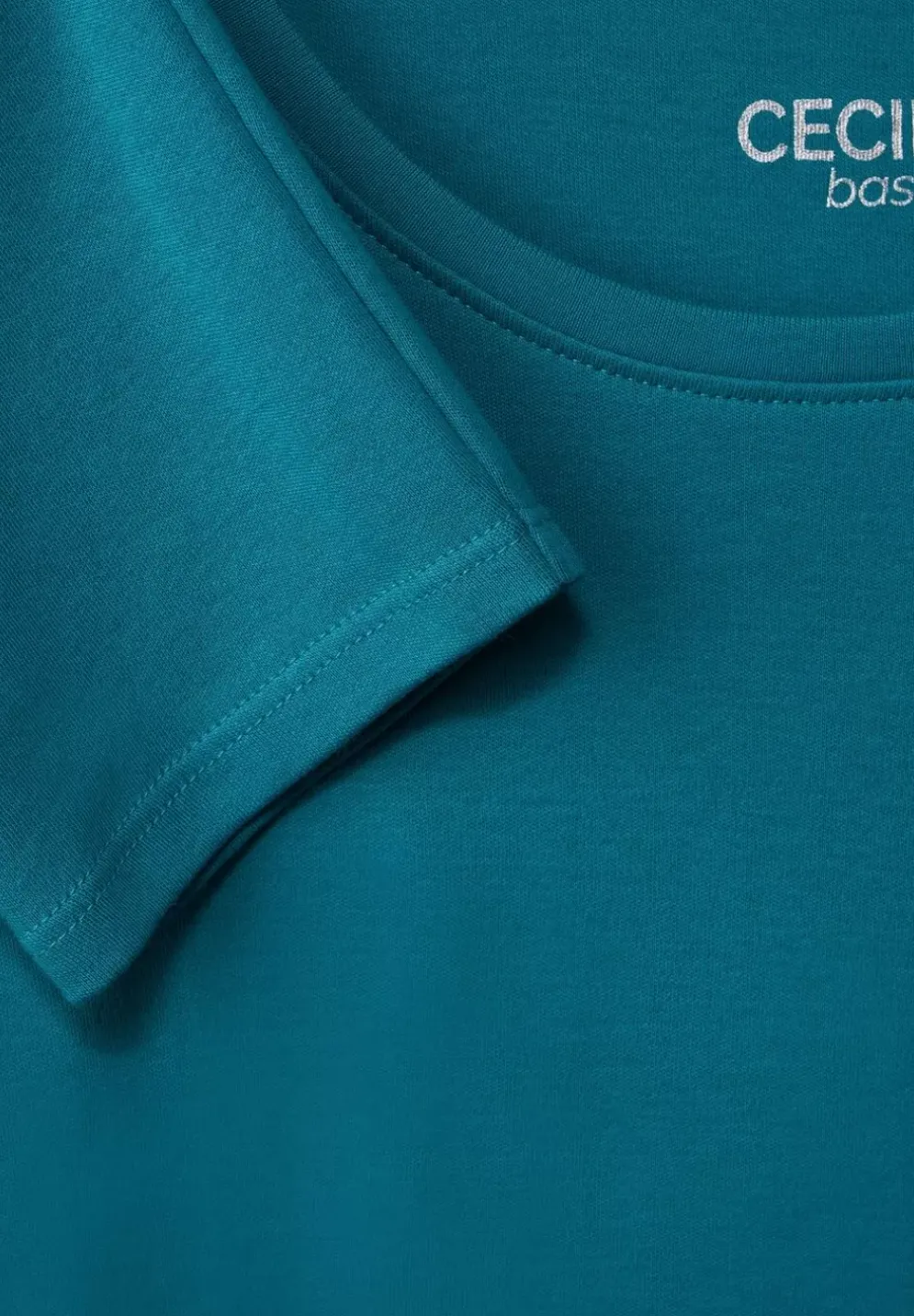 Basic Shirt Mit Rundhals