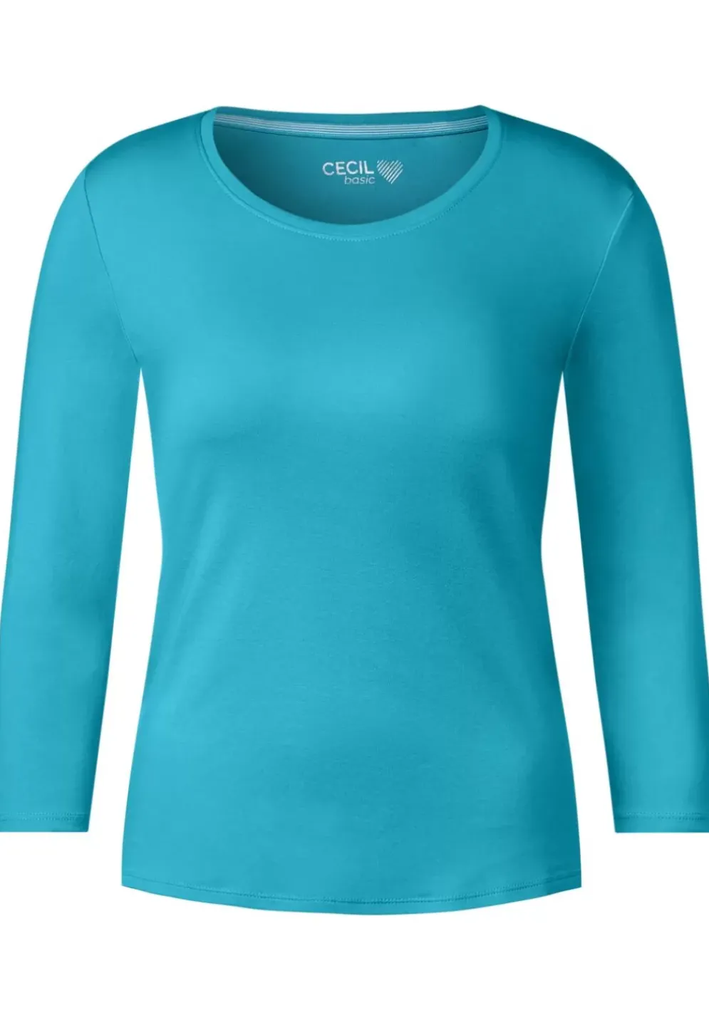 Basic Shirt Mit Rundhals