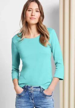 Basic Shirt Mit Rundhals