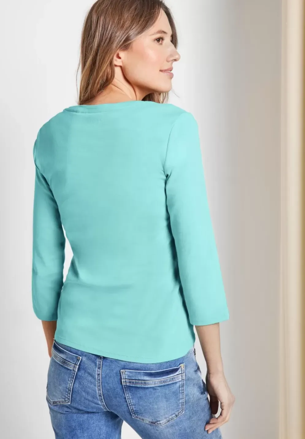 Basic Shirt Mit Rundhals