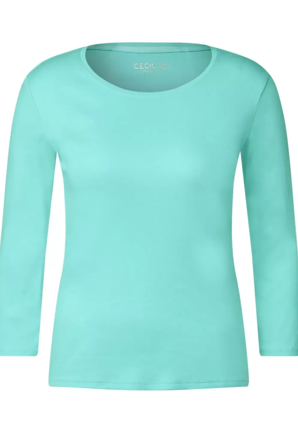 Basic Shirt Mit Rundhals