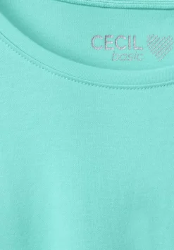 Basic Shirt Mit Rundhals