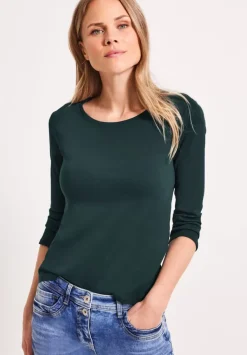 Basic Shirt Mit Rundhals