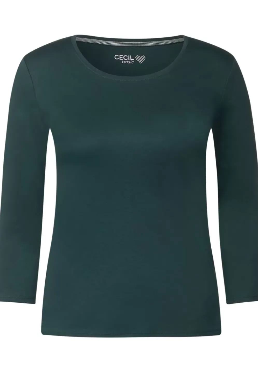 Basic Shirt Mit Rundhals