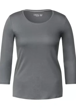 Basic Shirt Mit Rundhals