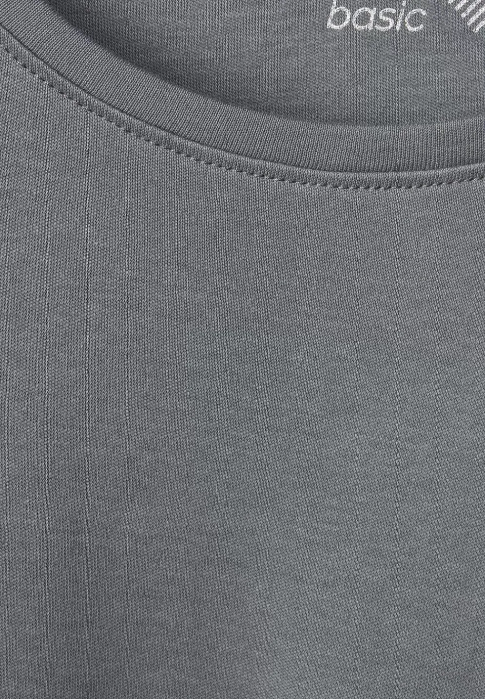 Basic Shirt Mit Rundhals