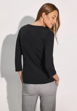 Basic Shirt Mit Rundhals