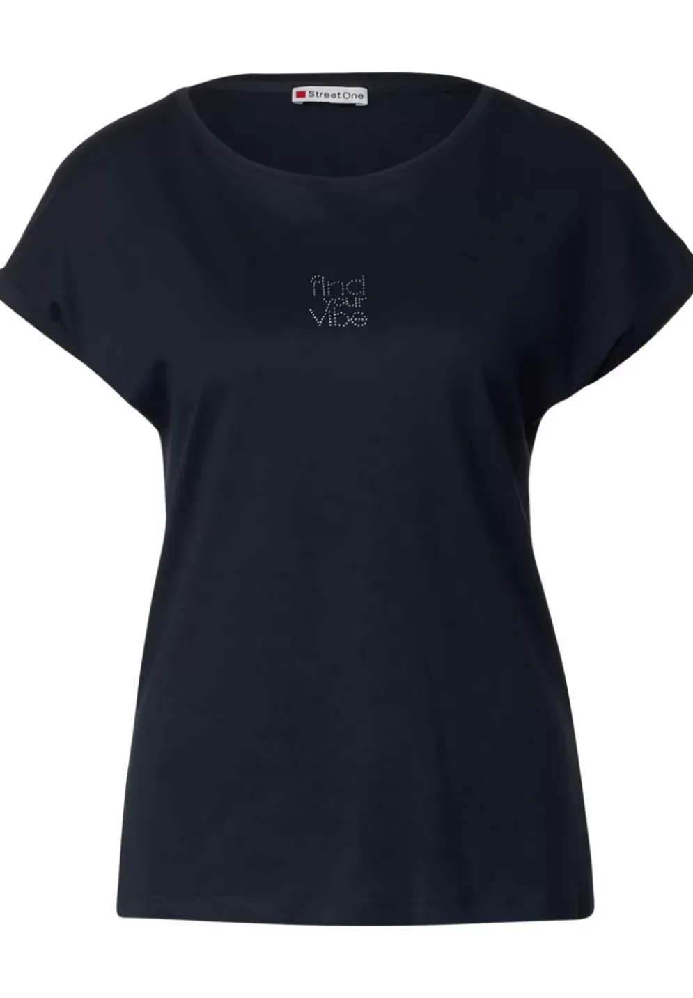 Basic Shirt Mit Steinchen