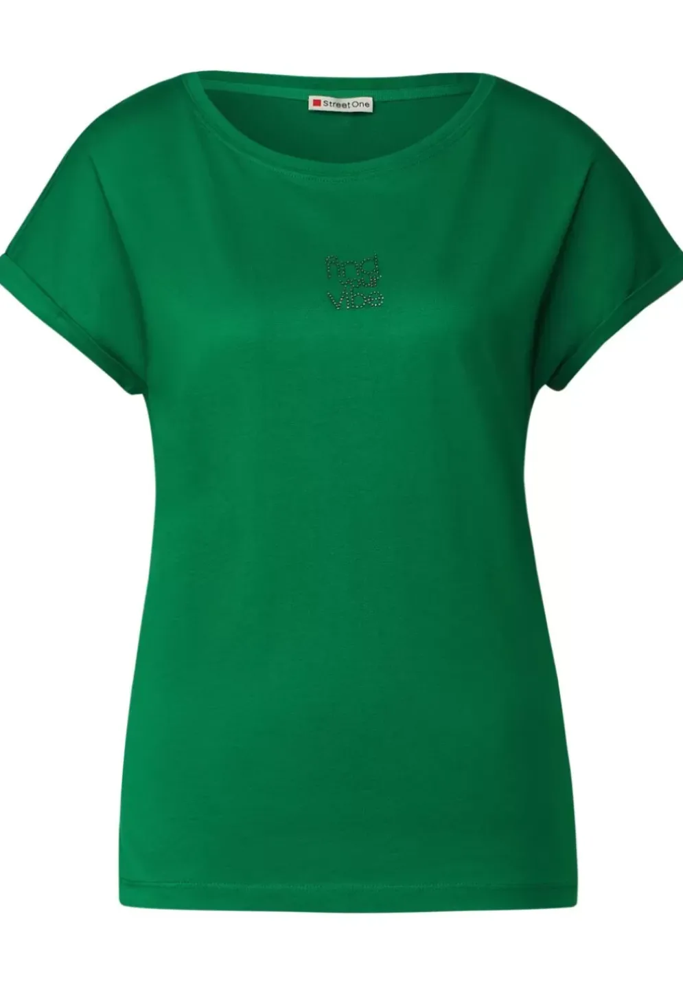 Basic Shirt Mit Steinchen