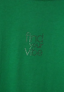 Basic Shirt Mit Steinchen
