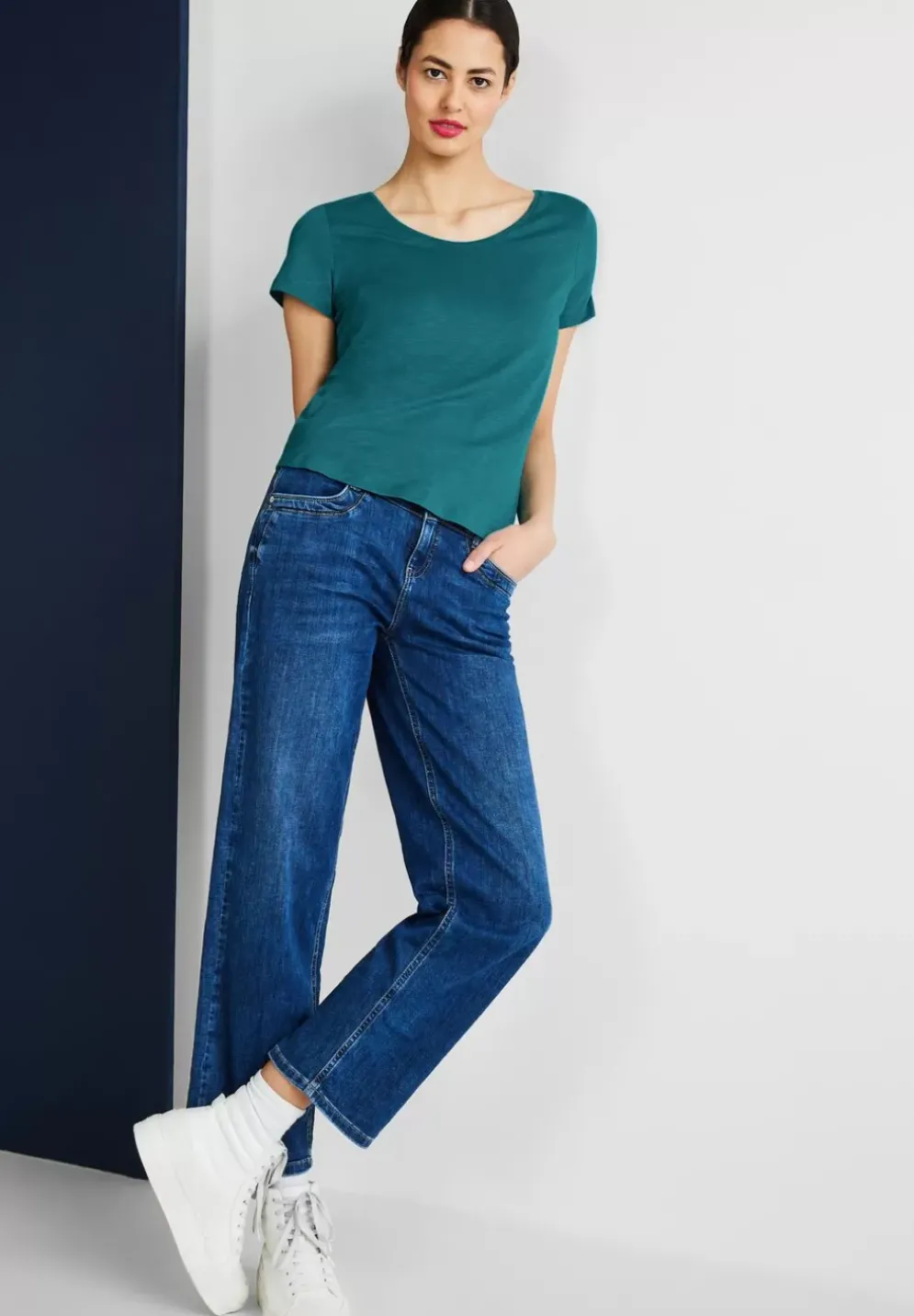 Basic T-Shirt In Unifarbe