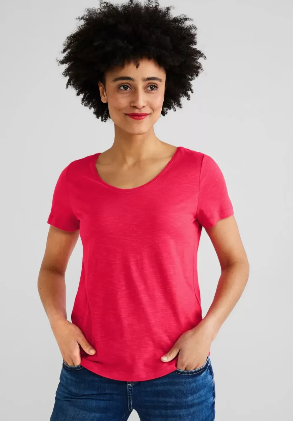 Basic T-Shirt In Unifarbe