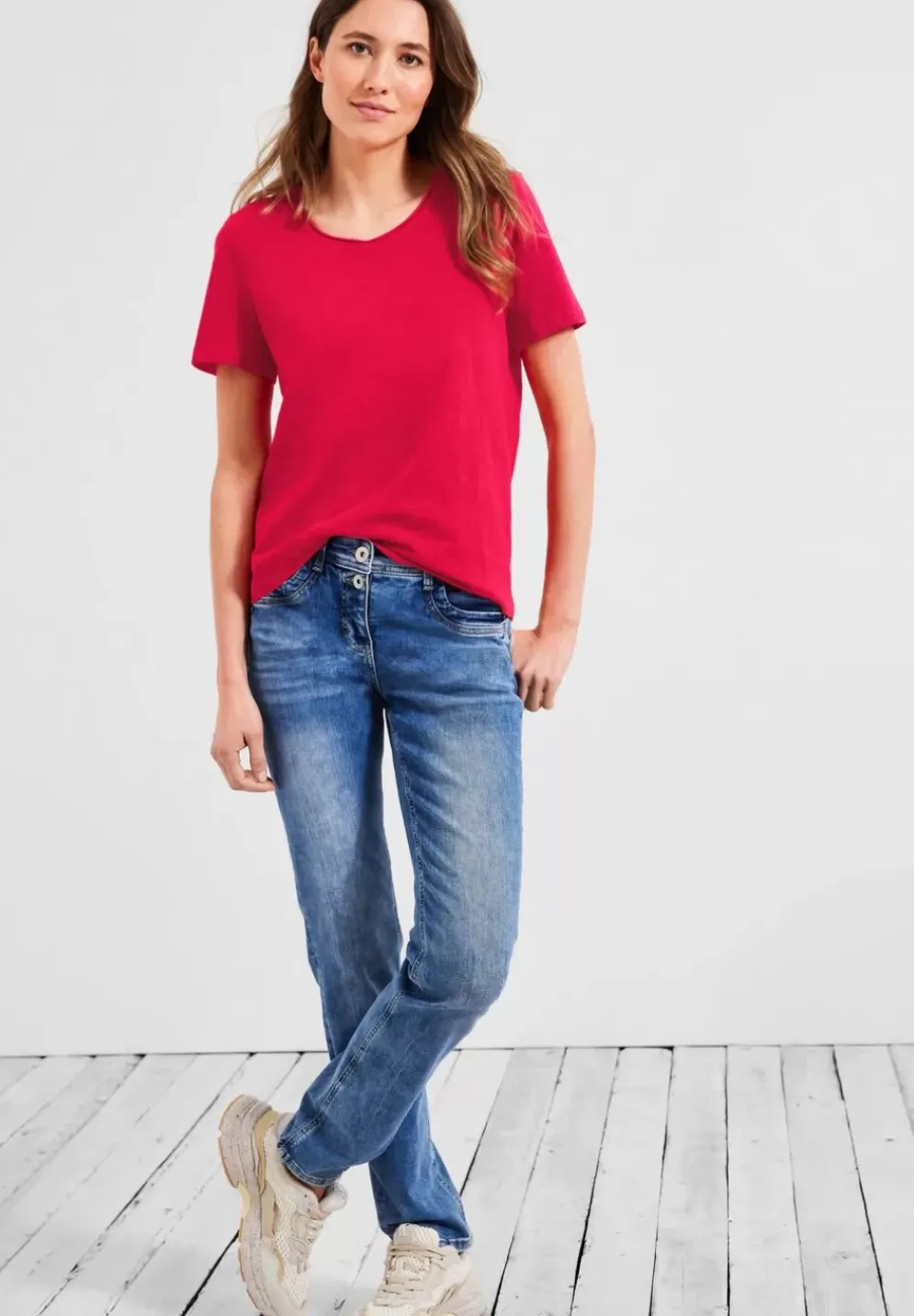 Basic T-Shirt In Unifarbe
