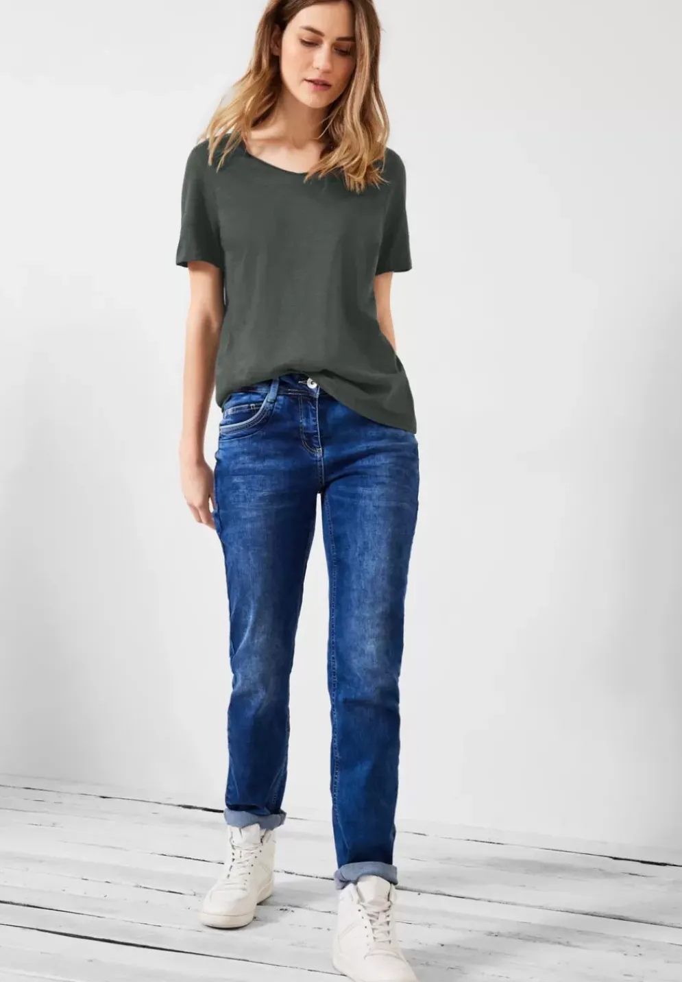 Basic T-Shirt In Unifarbe