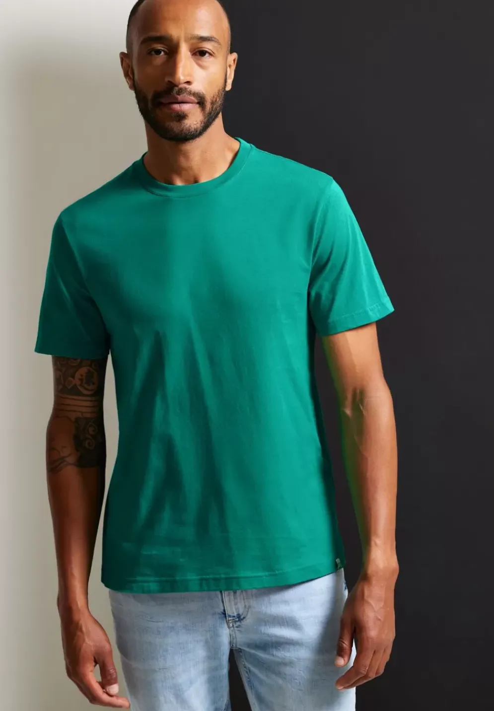 Basic T-Shirt In Unifarbe