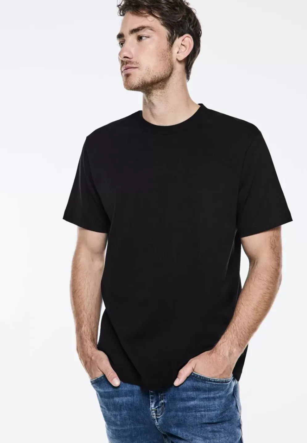Basic T-Shirt In Unifarbe