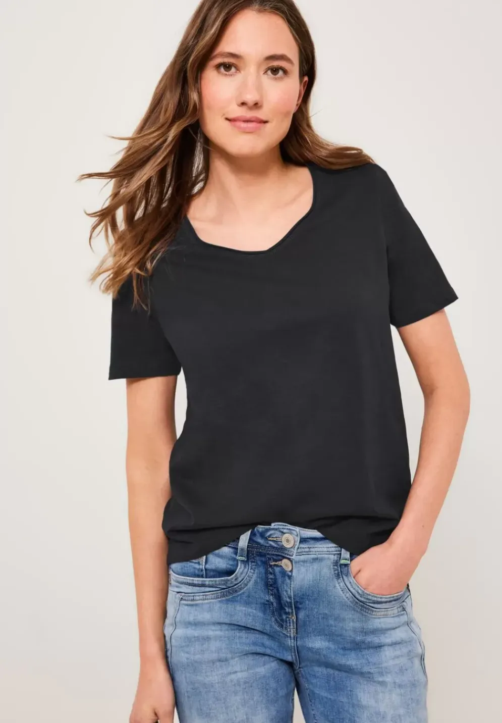 Basic T-Shirt In Unifarbe