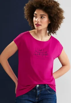 Basic T-Shirt Mit Wording