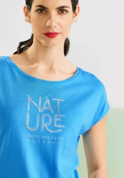 Basic T-Shirt Mit Wording