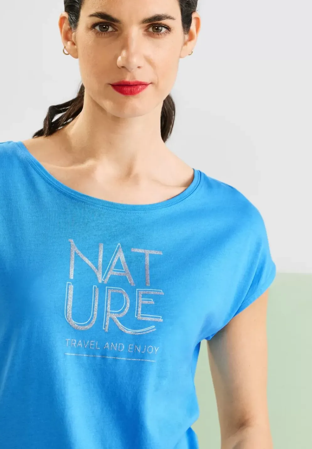 Basic T-Shirt Mit Wording