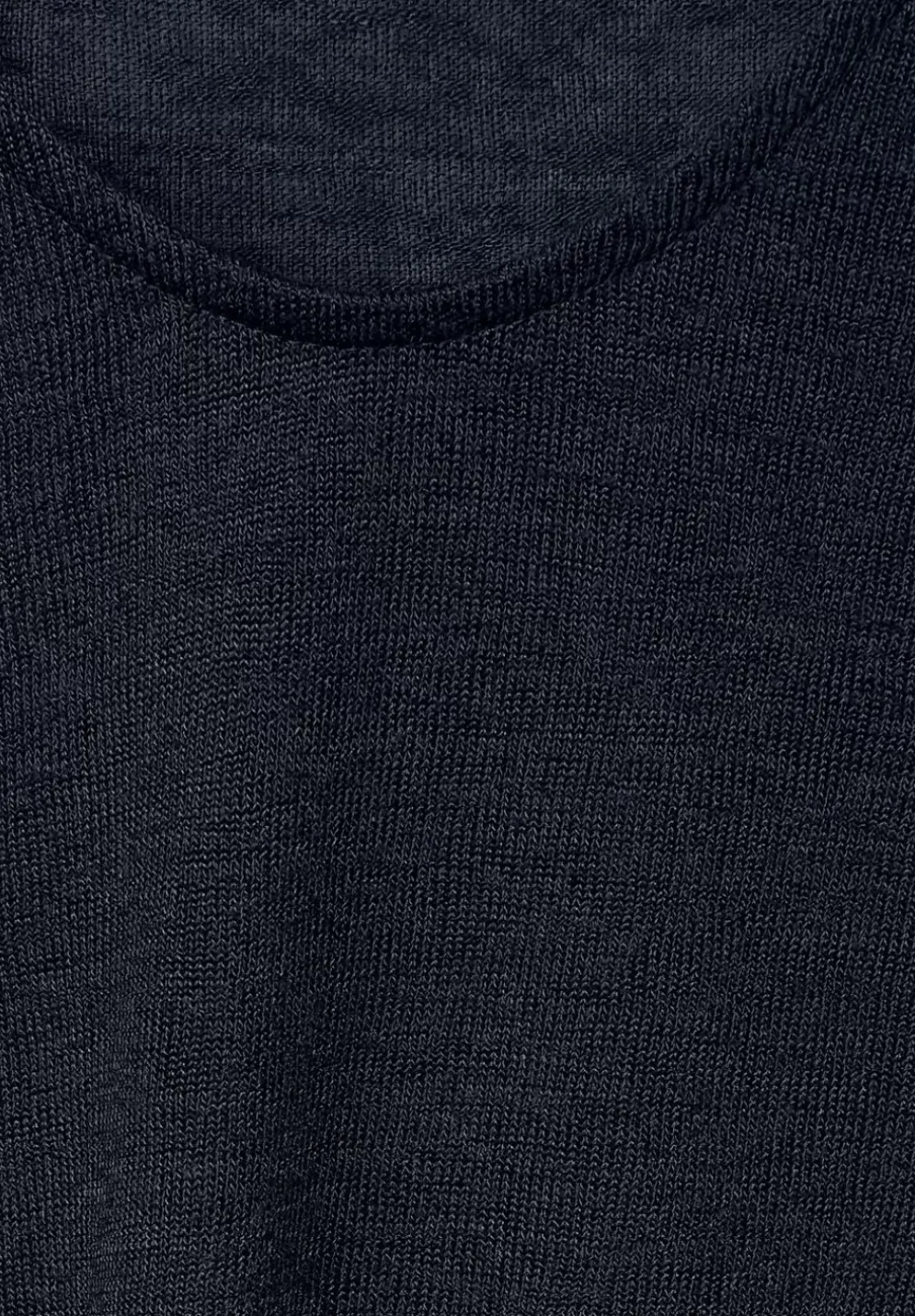 Basicshirt In Leinenlook